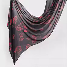 Watercolour Floral Modal Hijab Scarf — variety of Colors, Breathable & Lightweight