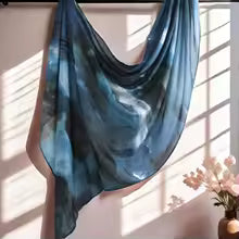 Watercolour Floral Modal Hijab Scarf — variety of Colors, Breathable & Lightweight