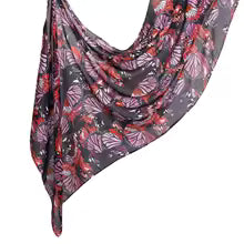 Watercolour Floral Modal Hijab Scarf — variety of Colors, Breathable & Lightweight