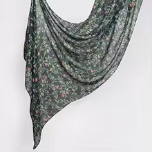 Watercolour Floral Modal Hijab Scarf — variety of Colors, Breathable & Lightweight