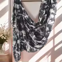 Watercolour Floral Modal Hijab Scarf — variety of Colors, Breathable & Lightweight